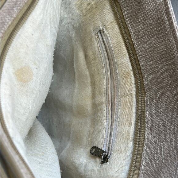 Elegant Brown and Tan Tote with Structured Design - Picture 10 of 11